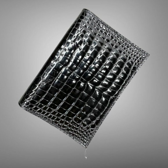 Hermes NIB GM Agenda Cover Black Alligator Mississippiensis Lisse - Picture 1 of 8